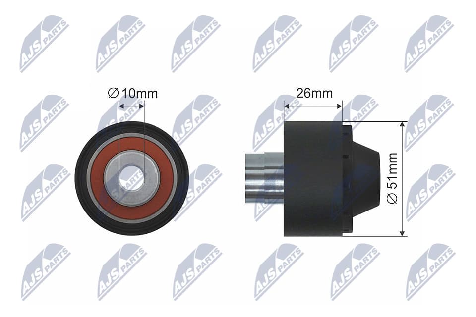 UMLENKROLLE KEILRIPPENRIEMEN FÜR CITROËN, PEUGEOT, FORD - NTY RNK-CT-028