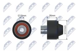 UMLENKROLLE KEILRIPPENRIEMEN FÜR CITROËN, PEUGEOT, FORD - NTY RNK-CT-028 1